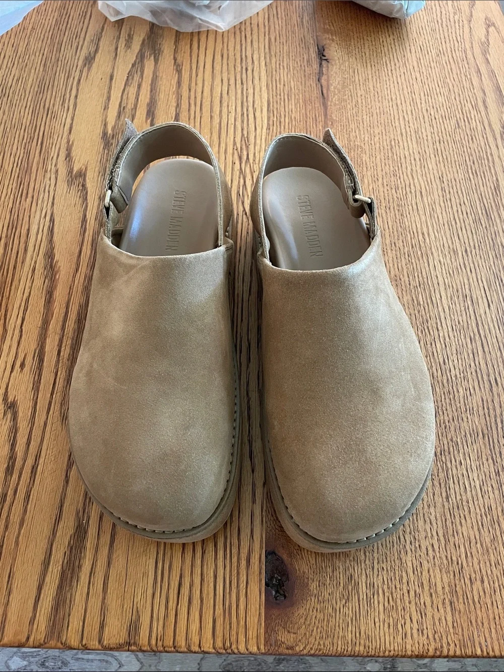 Steve Madden Cognac Suede Clogs, Women’s size 10 - Picture 4 of 8